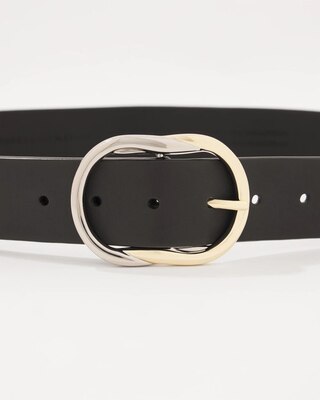 Mixed Metal Buckle Belt | White House Black Market